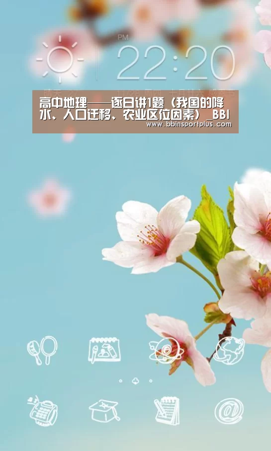 高中地理——逐日讲1题(我国的降水、人口迁移、农业区位因素)_BBIN视讯(图1) BBIN娱乐城